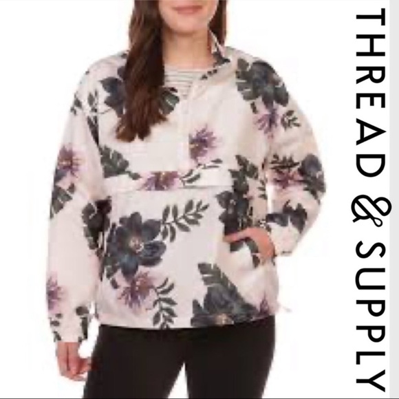 A1.THREAD & SUPPLY Tyrell Floral Print Anorak - Picture 2 of 13